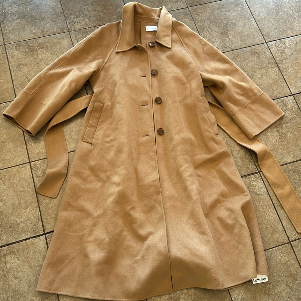 nwt Lattelier button up wool coat